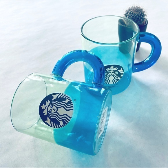 Starbucks Other - Starbucks bundle sea‎ breeze glass mugs nwt rare